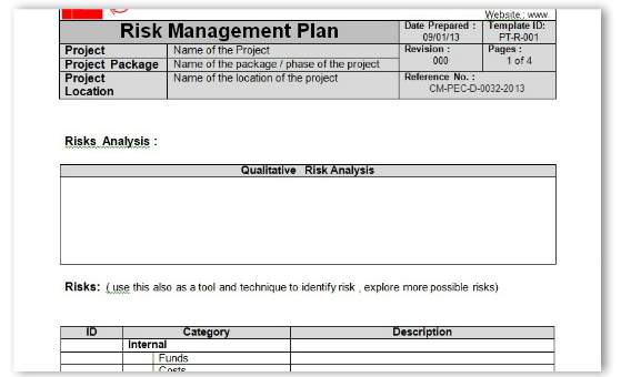 Risk Management Plan for Construction Management