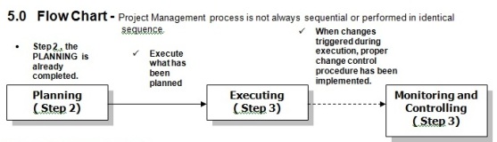 project execution flow chart